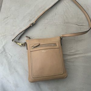 COACH Legacy Vintage Leather Tan Beige Crossbody Swing BAG Purse